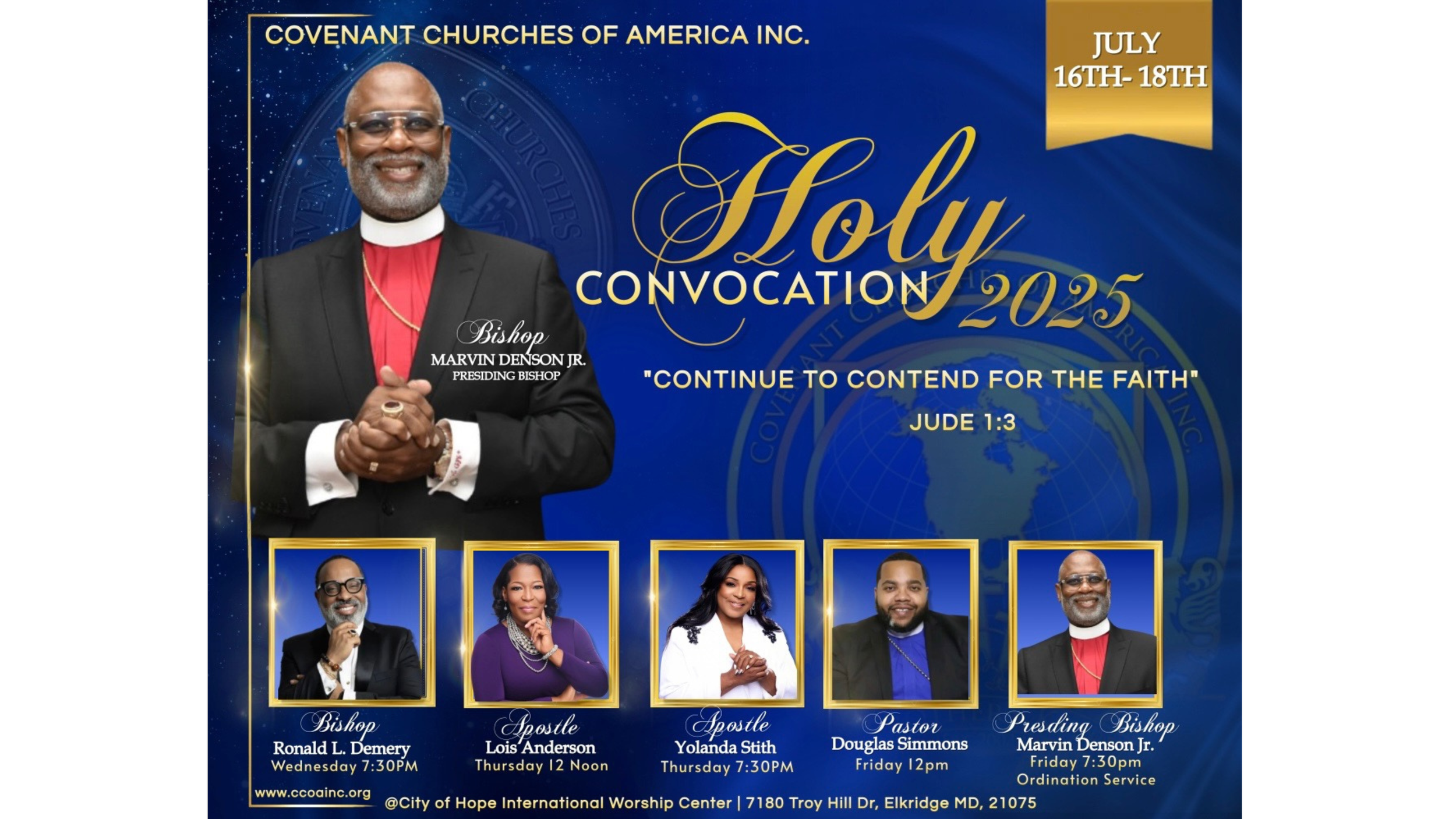 Covenant Churches of America Inc. Holy Convocation 2025