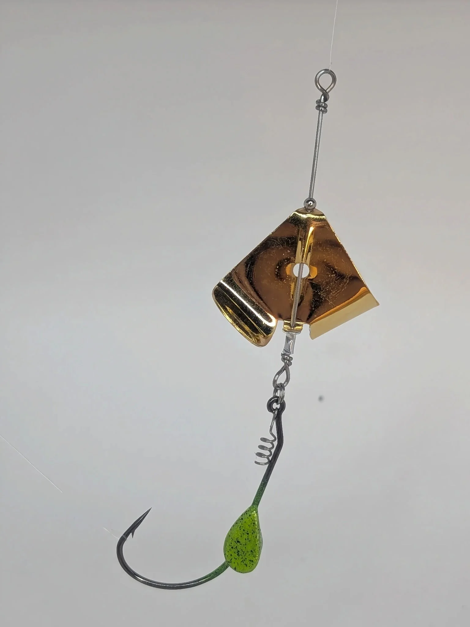 Handmade Chartreuse Inline BuzzBait