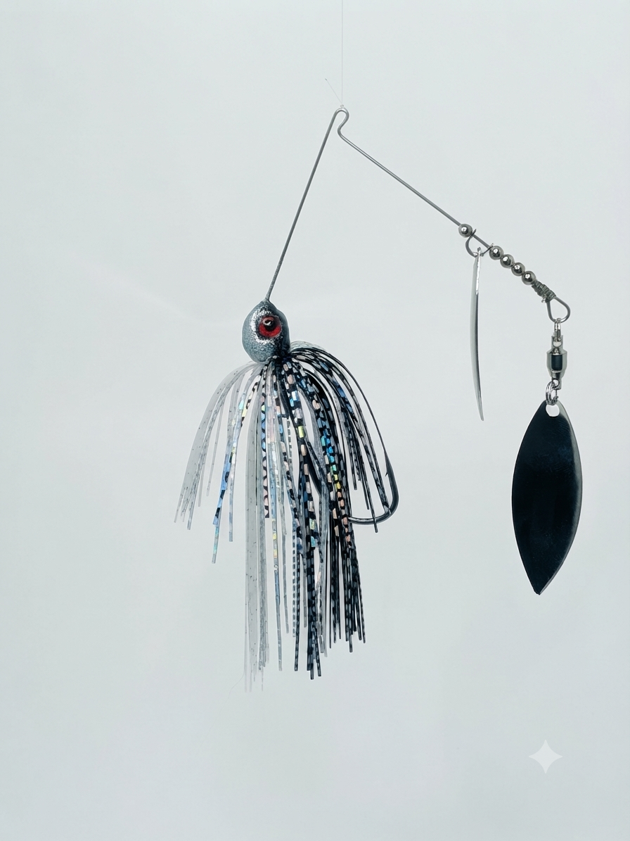 River Shimmer Double Willow Leaf Spinnerbait