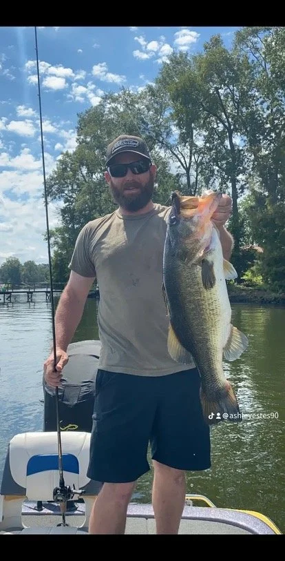 Largemouth Bass Caught on Fish Hook Bait Company Original Heavy Cover Jig