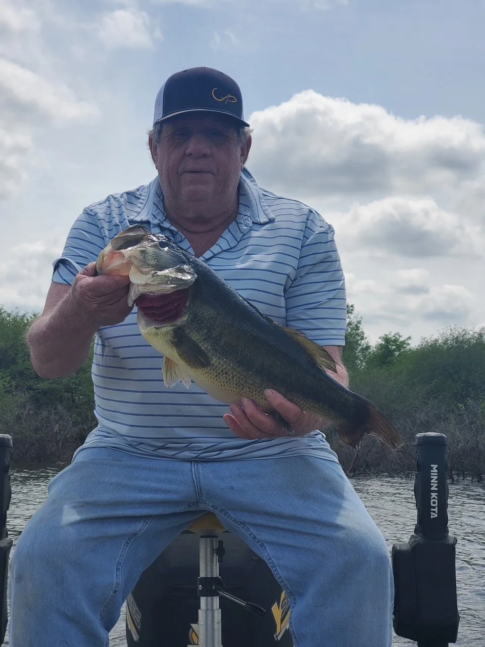 Largemouth Bass Caught on Fish Hook Bait Company Original Heavy Cover Jig
