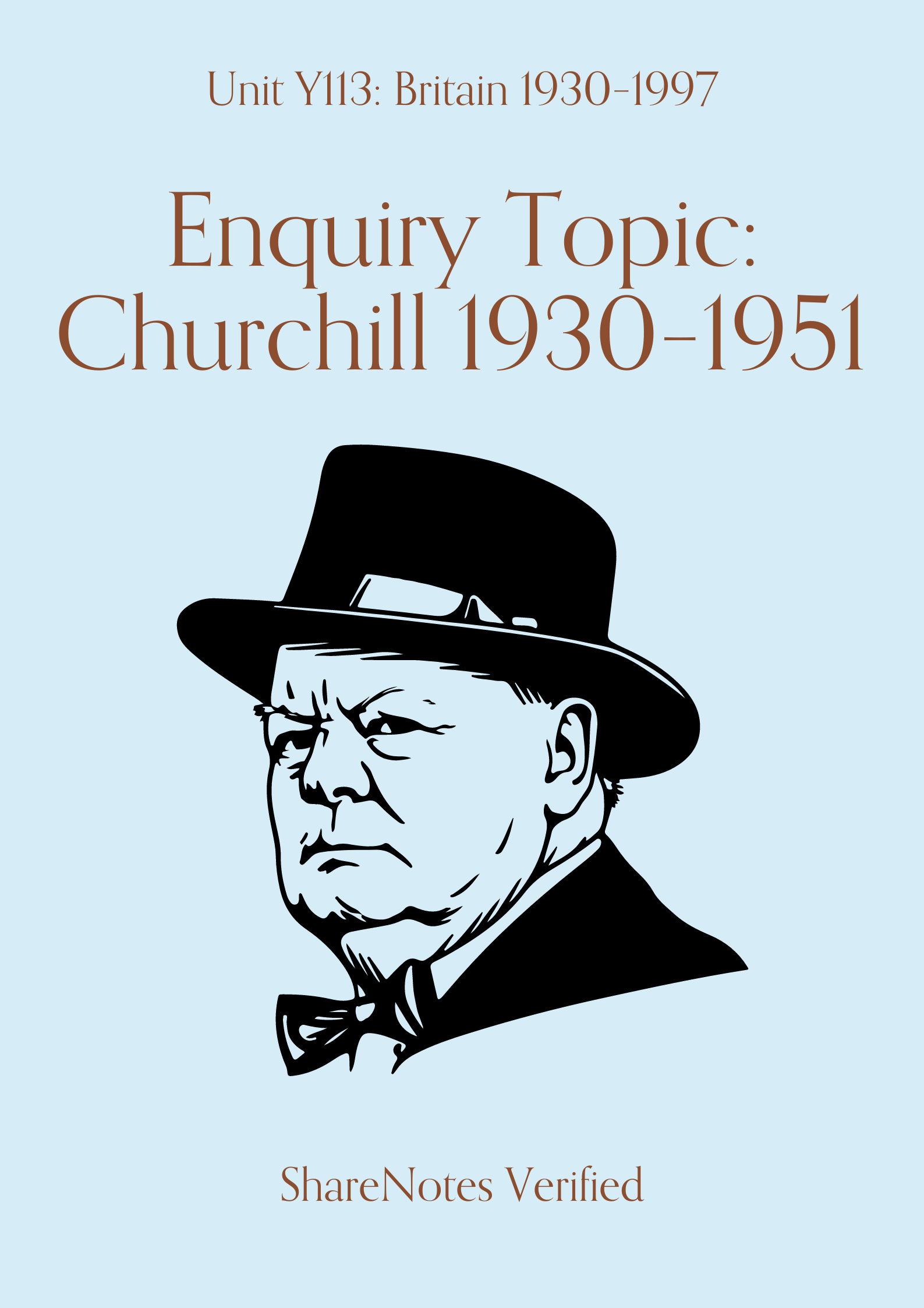 Churchill 1930–1951: Revision Notes — ShareNotes