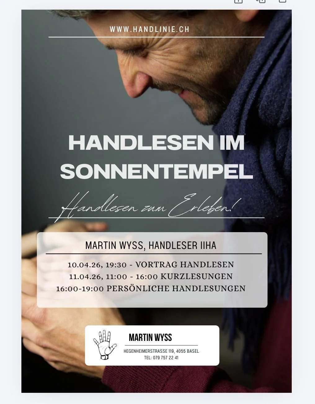 Handlesen mit Martin 