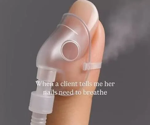 💡 Nail Education 💡
A common myth we hear: &ldquo;Nails need to breathe.&rdquo;
👉 The truth is, nails don&rsquo;t breathe.

Your nails are made of keratin (just like your hair) and they get nutrients and oxygen from your bloodstream&mdash;not the a