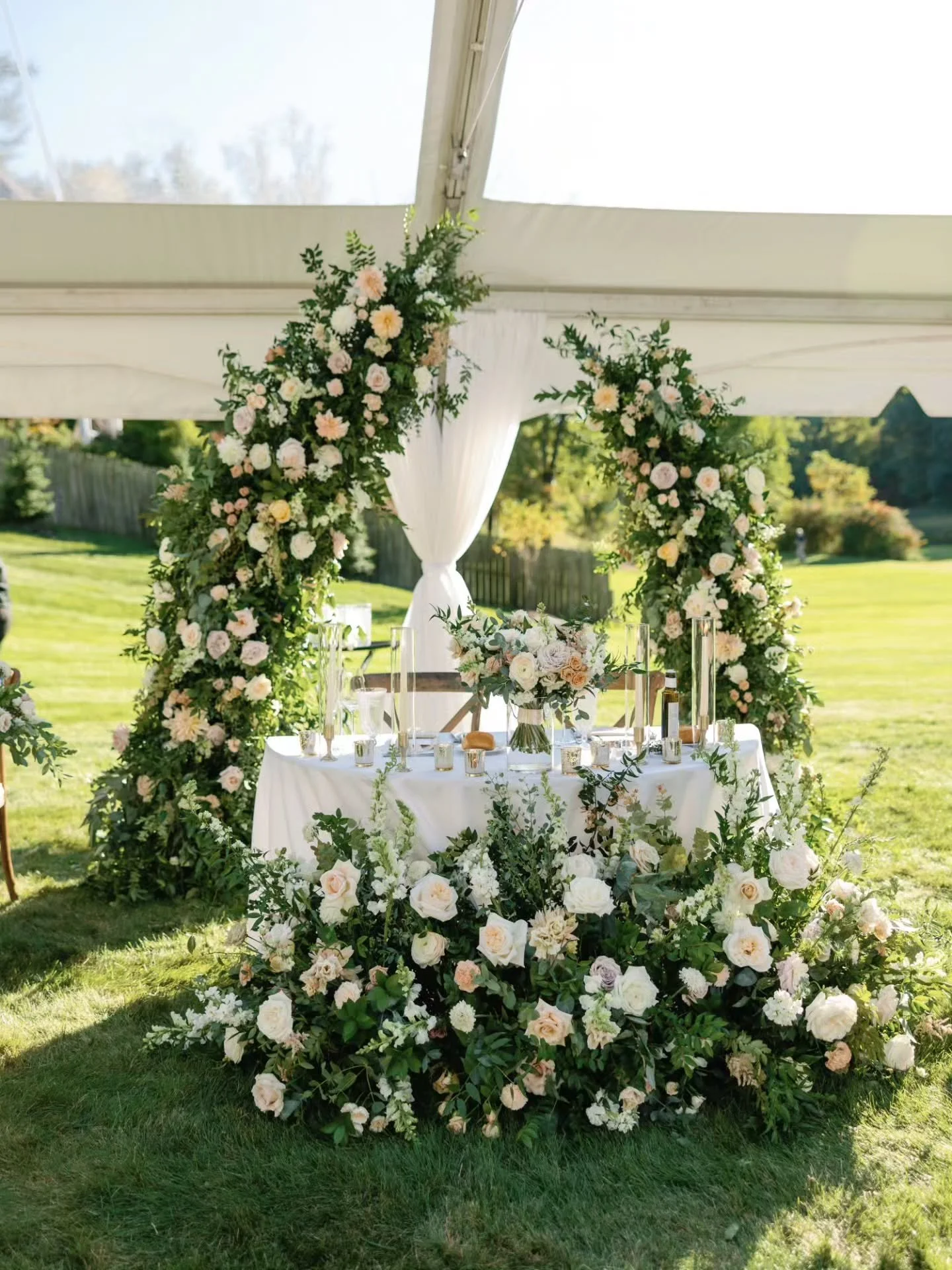 When hosting under canvas, the weather becomes part of the story. 

Clear tops sparkle in the sun, heaters make chilly evenings feel cozy, and sidewalls keep guests protected when storms roll in. 

The right planning turns &ldquo;what ifs&rdquo; into