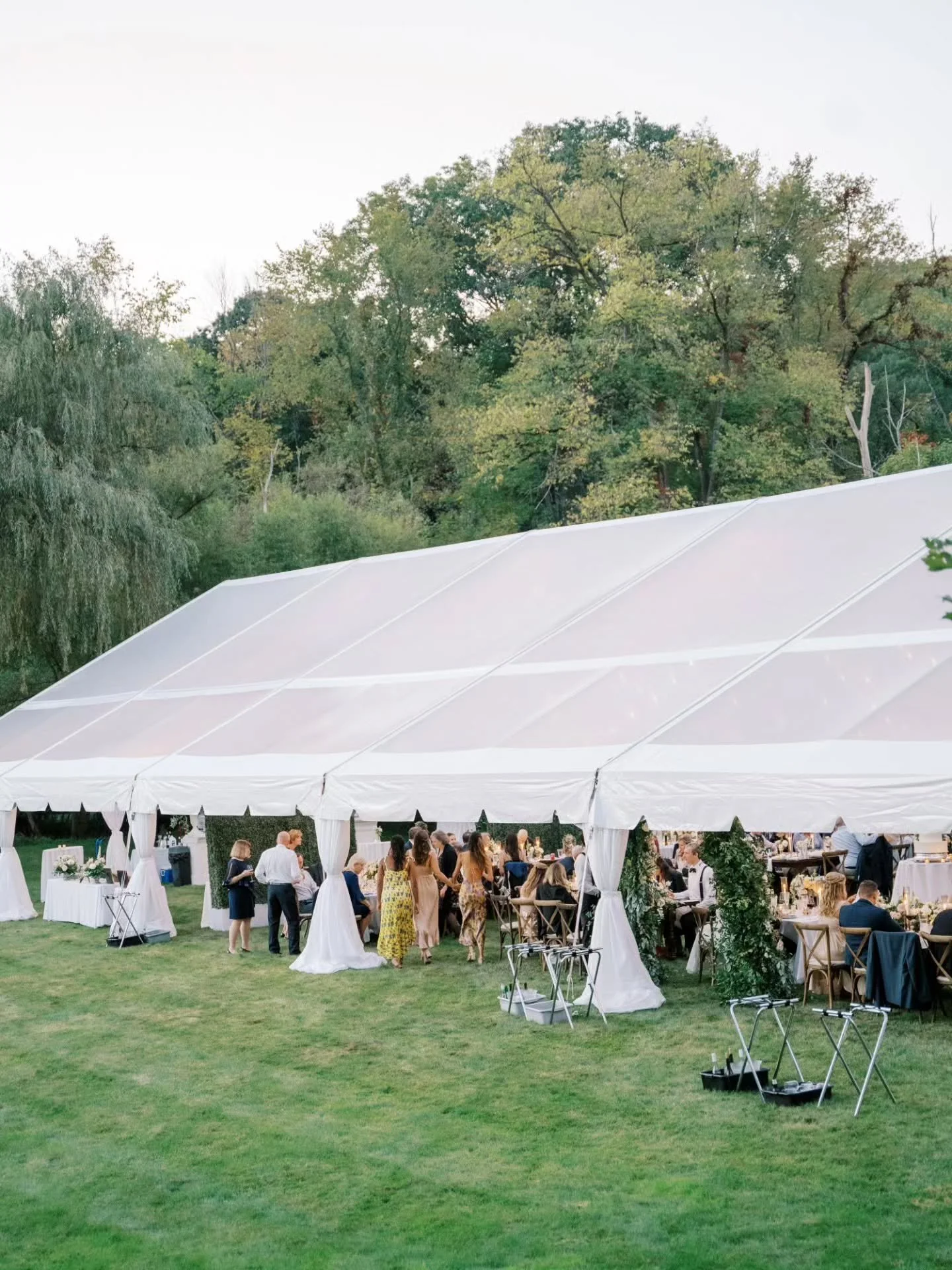A tent tells two stories: one in daylight, filled with fresh detail and natural light...

And another after sunset, when the space glows with warmth, lighting, and energy. 

From day to night, it&rsquo;s a transformation that guests always remember. 