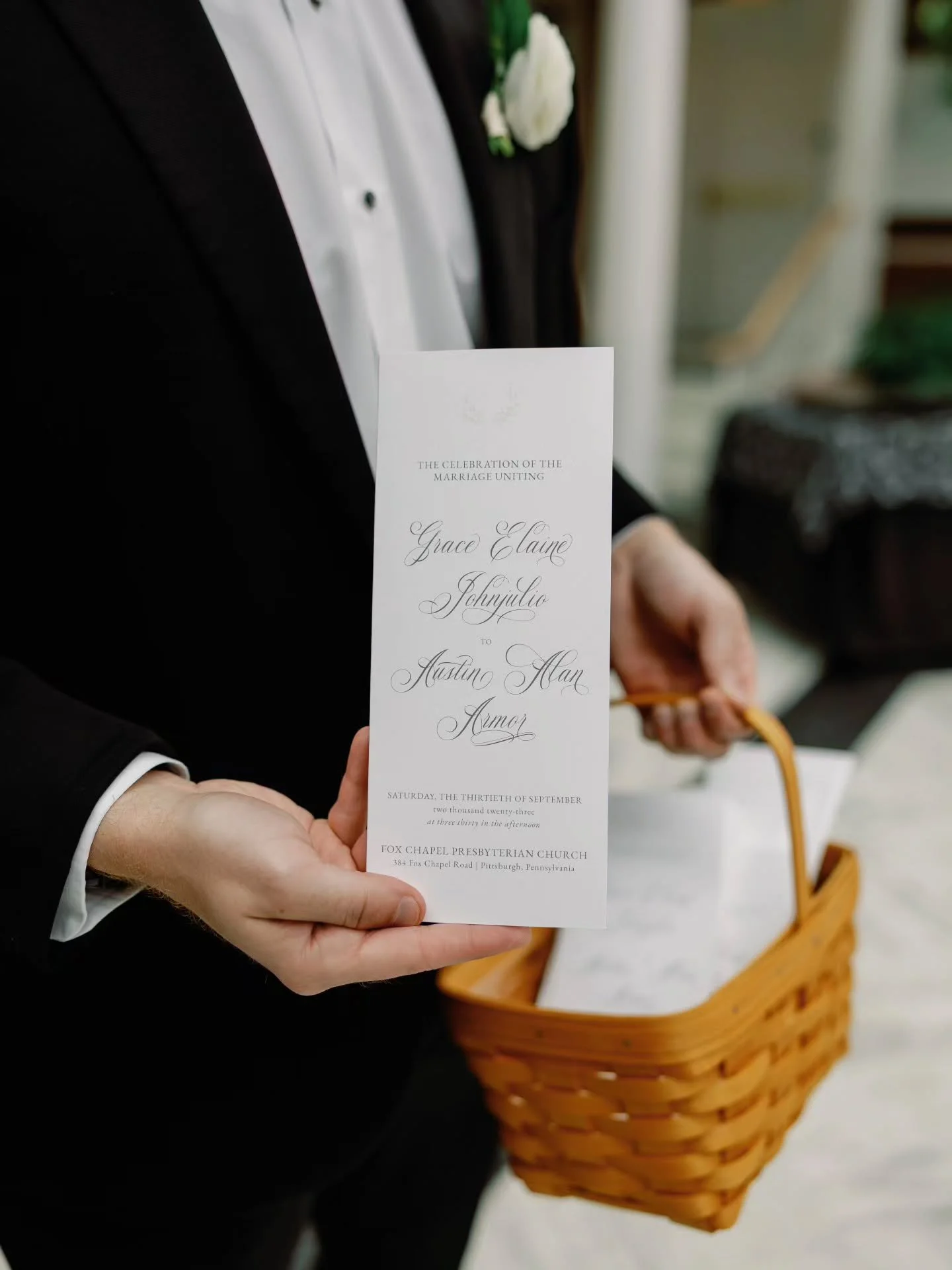 The ceremony program is one of those details people think is optional, until it&rsquo;s done well.

It&rsquo;s not just paper. It&rsquo;s orientation.
It tells your guests where they are, what&rsquo;s happening, and who&rsquo;s standing up there with
