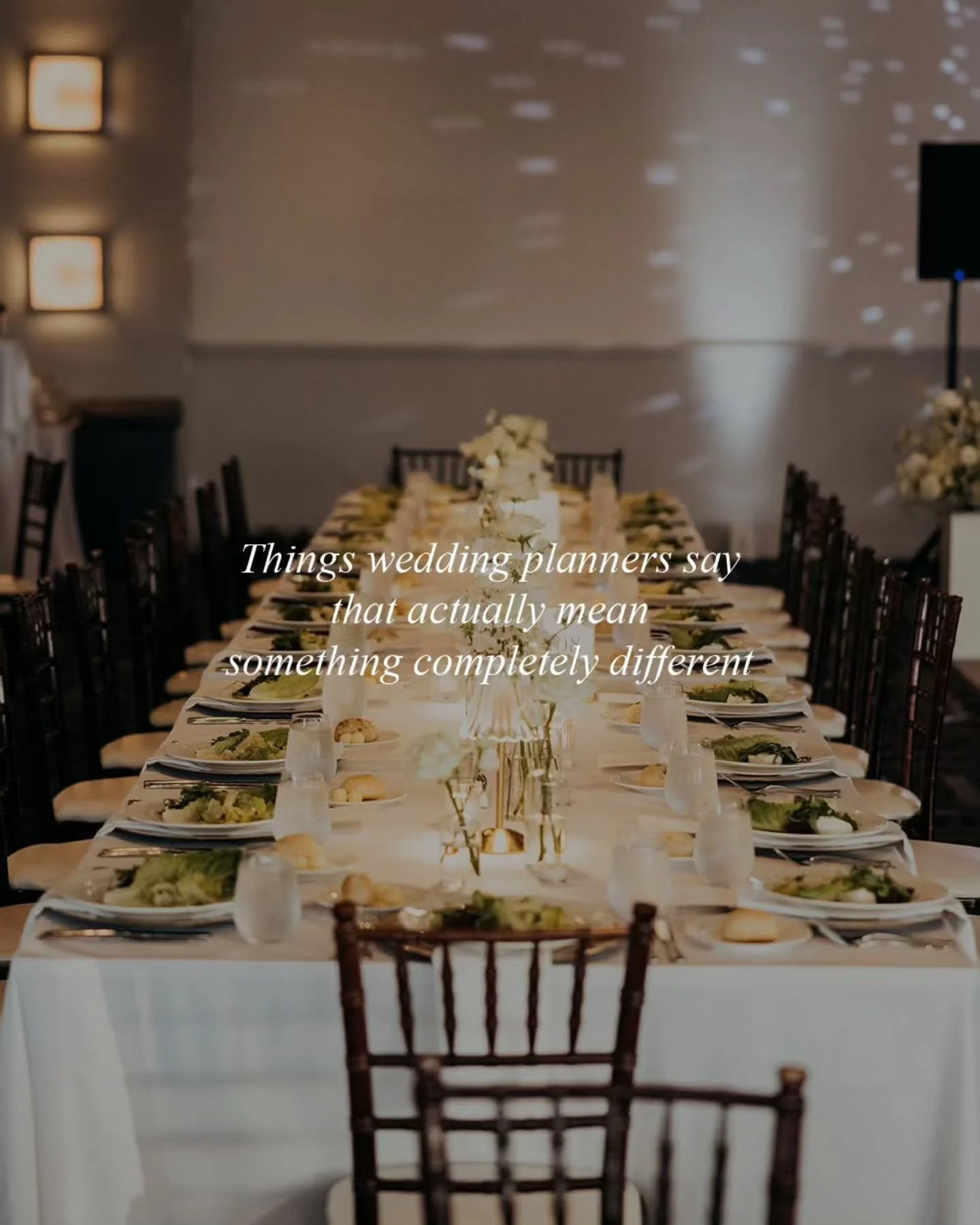IYKYK.

Half of wedding planning is communication. The other half is translating what&rsquo;s actually happening in real time without letting anyone spiral.

A skill set, honestly 💁