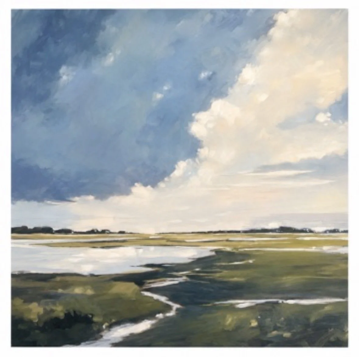 Little River Marsh | 24 x 24 inch - not available