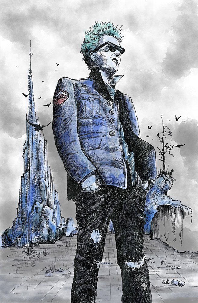 Reddit gets Drawn, watercolor and pen