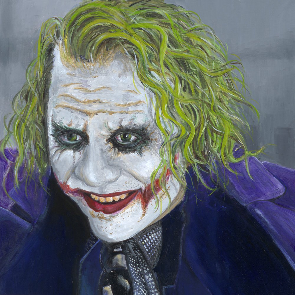 The Joker, oil on panel