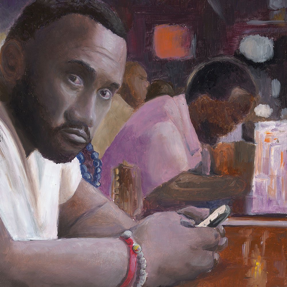 Reddit Gets Drawn, oil on panel