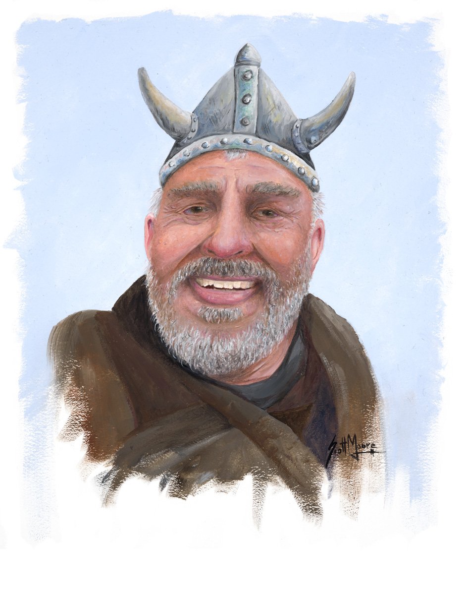 Jean-Marie Jamet, oil on paper