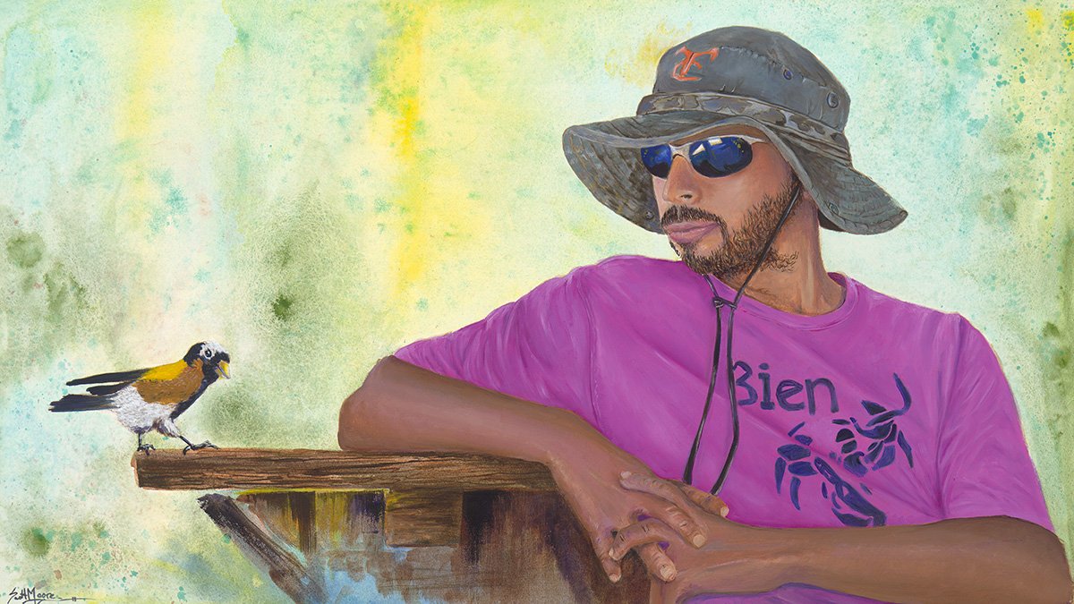 From Honduras, watercolor and oil paint