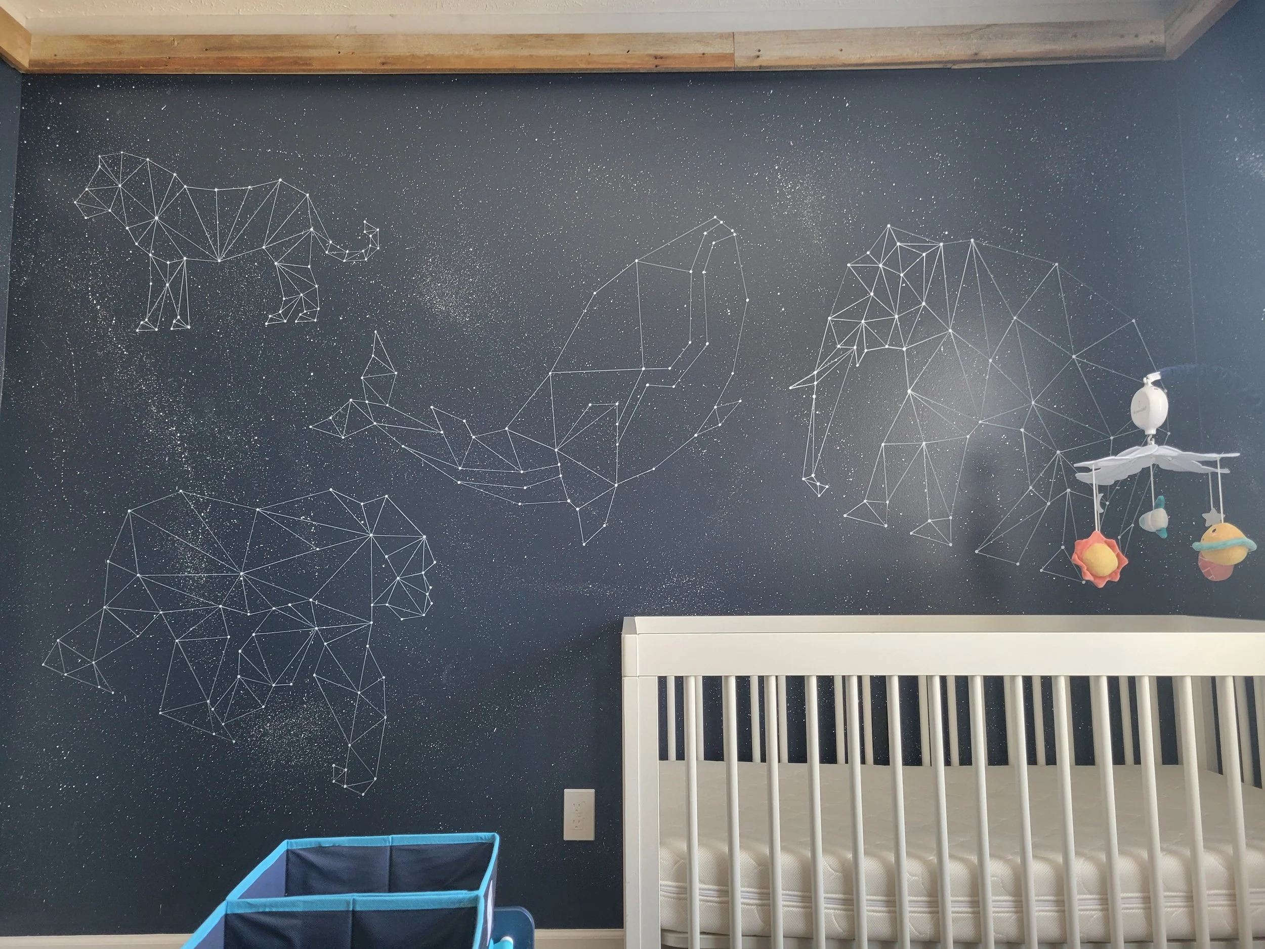 Nursery Mural - Constellations