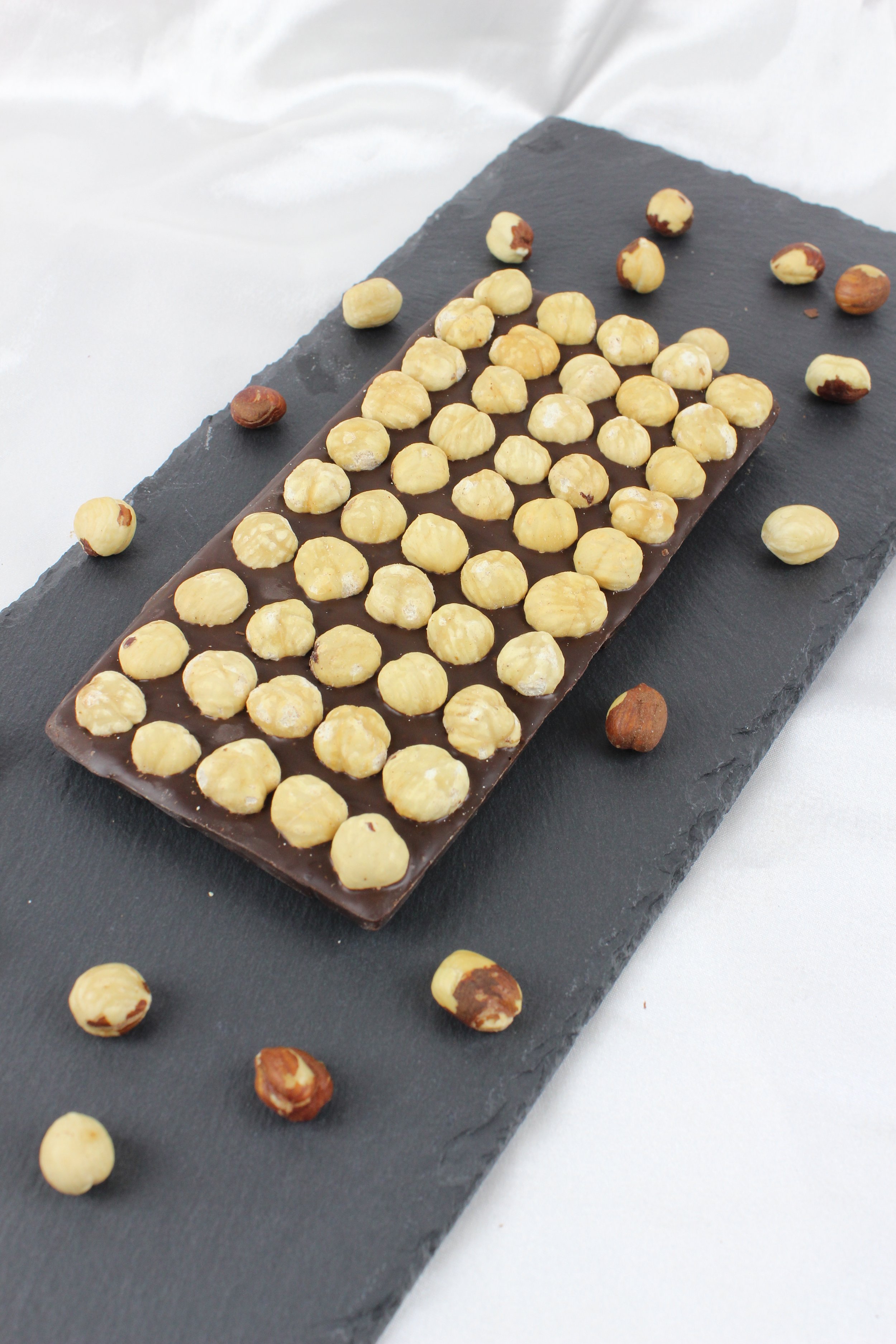 Tablet Chocolate With Whole Nuts Pistachios Peanuts Almonds Hazelnuts in Barcelona by Berrylona Chocolate Works