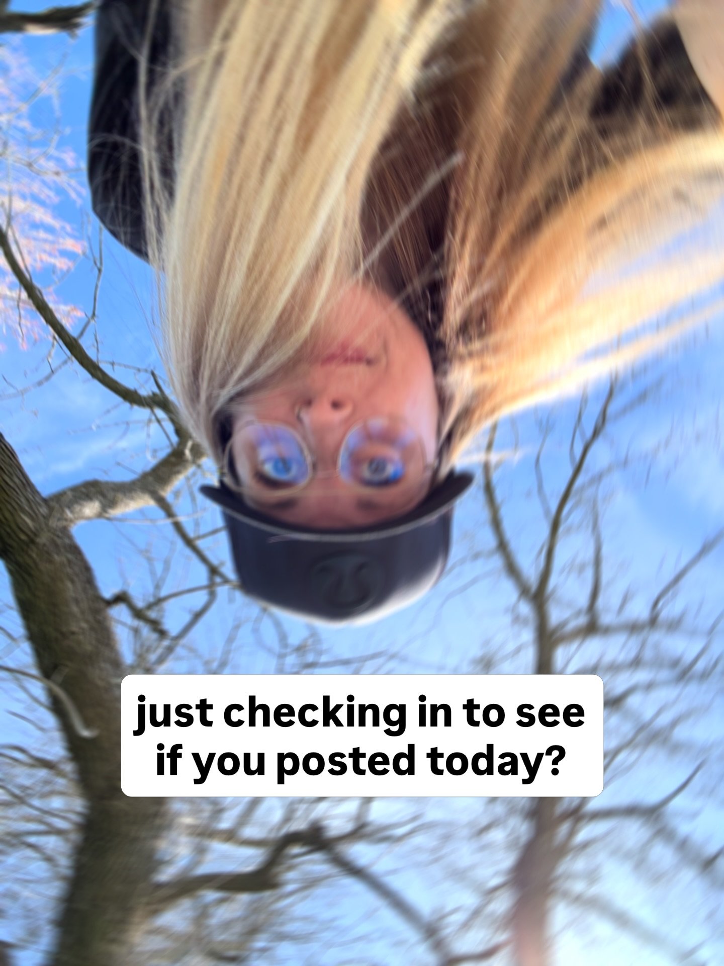 👋👋 don&rsquo;t mind me

just checking in on ya!

🖤 you got this.
