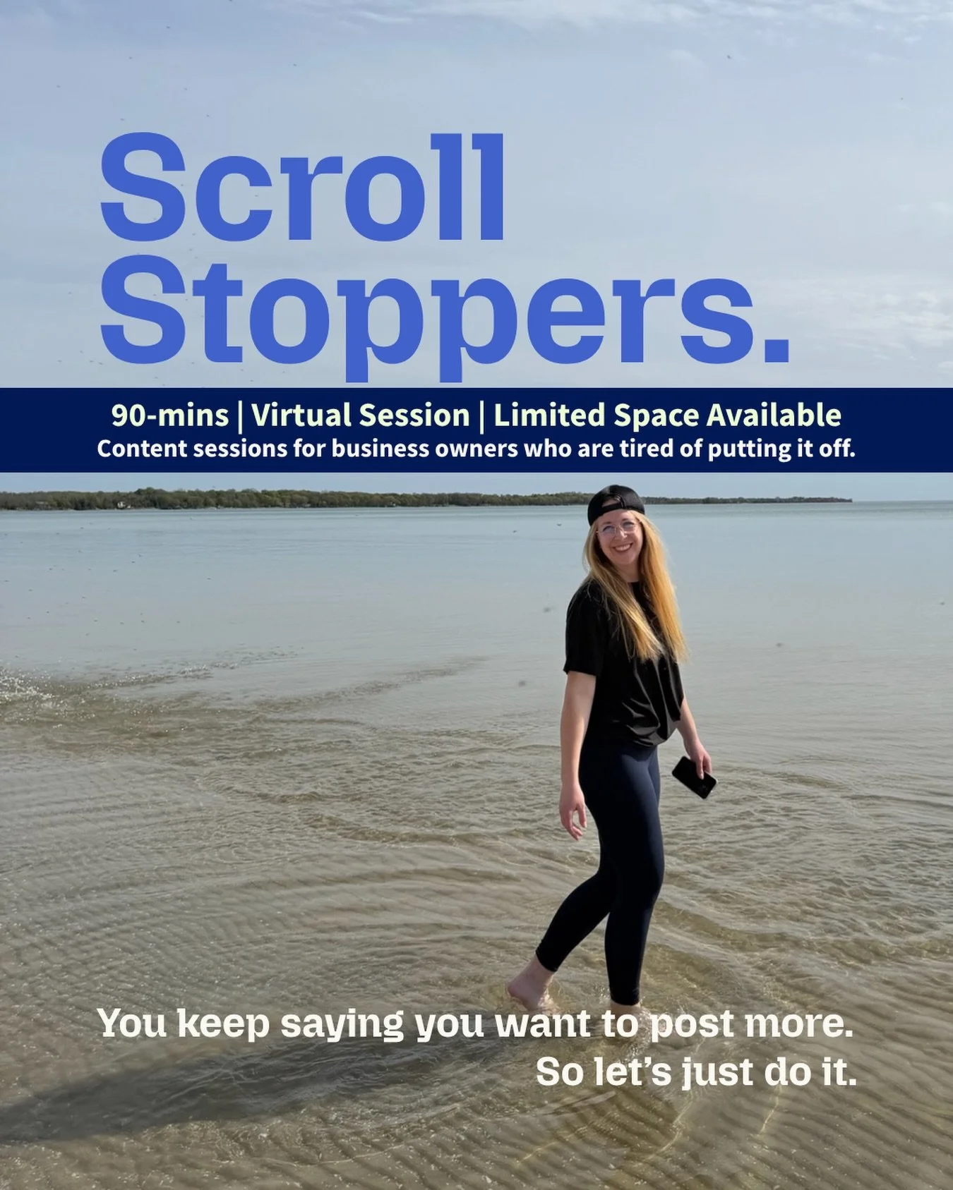 ✨You&rsquo;ve been meaning to post for a while, I know&hellip;

👉Scroll Stoppers is a 90-minute virtual session where you leave with your content scheduled. Done.

🖤Here&rsquo;s how it works:
&rarr; 2 weeks before, you get a filming list
&rarr; Day