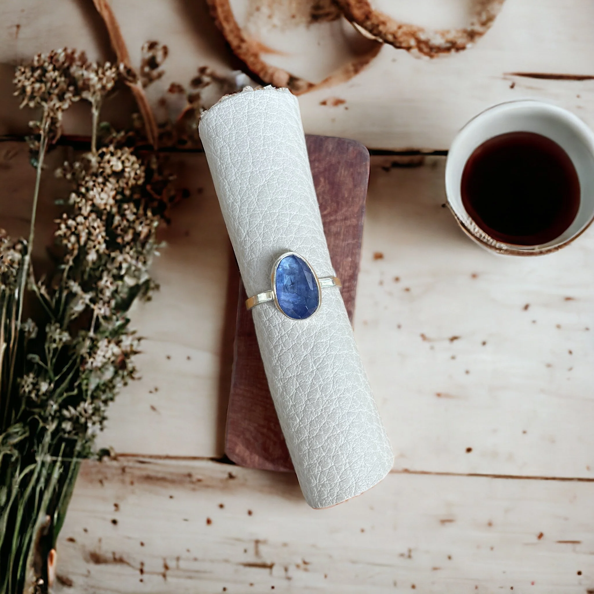 Rose Cut Tanzanite Ring Size 7