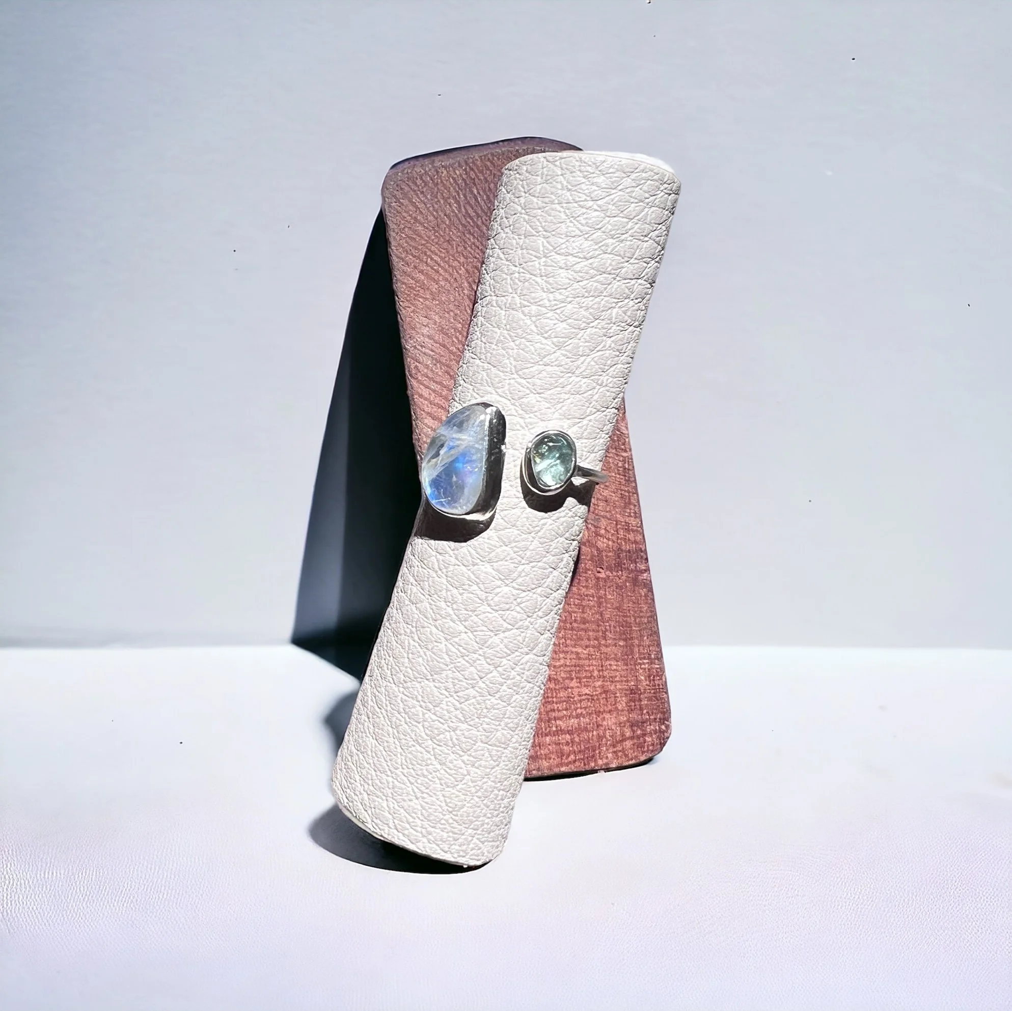 #7 Moonstone & Green Apetite Adjustable Ring.JPG