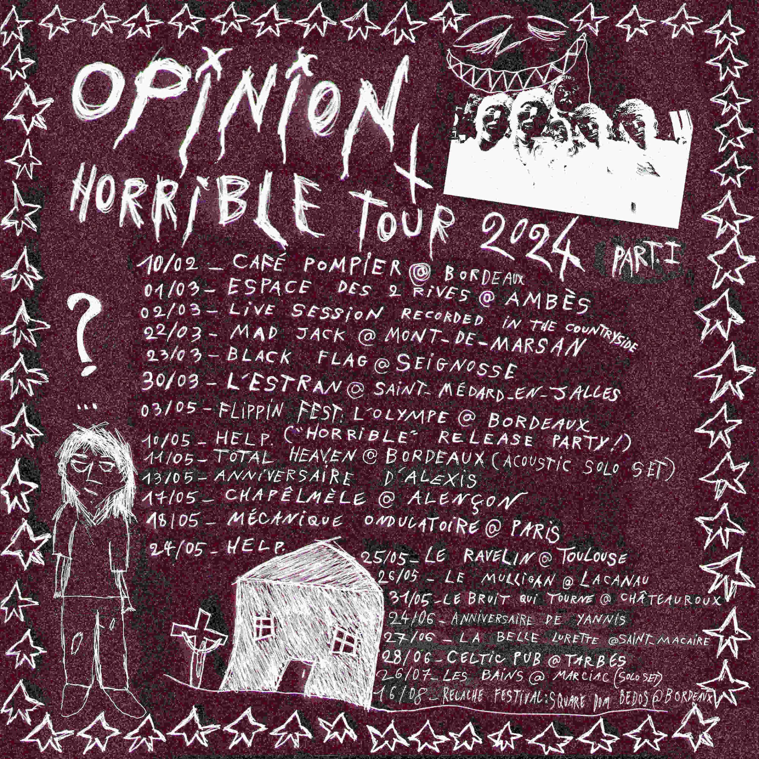opinion horrible tour 2024