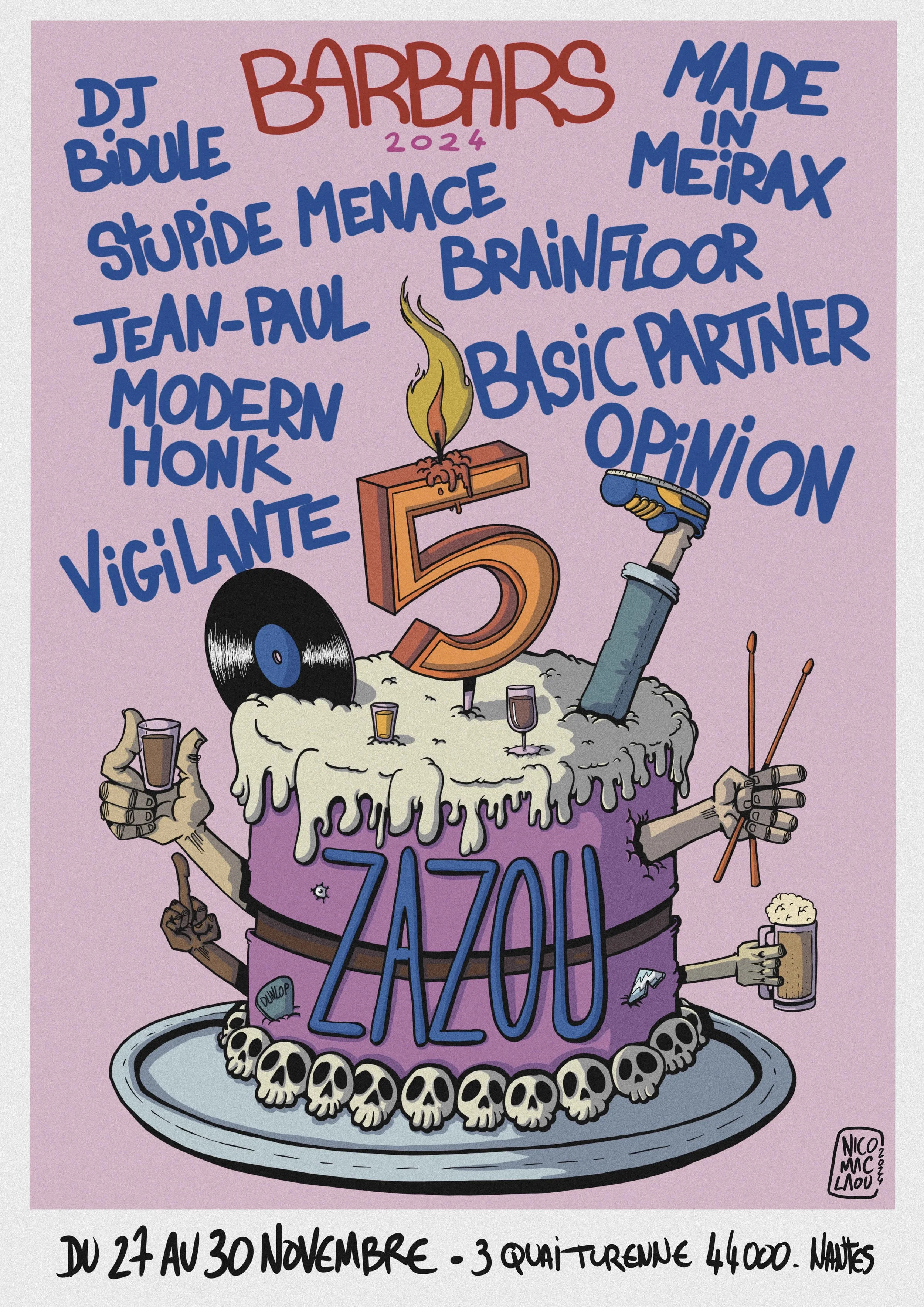 opinion Zazou Bar Désinvolte @ Nantes 29 novembre 2024