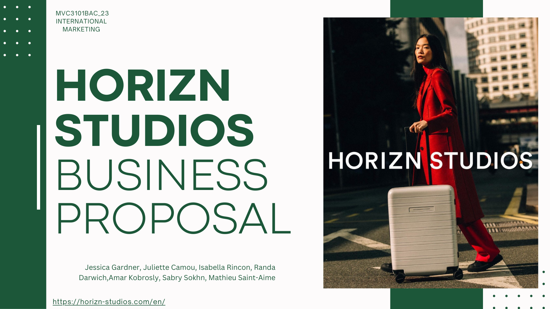 Market Expansion Proposal for Horizn Studios
