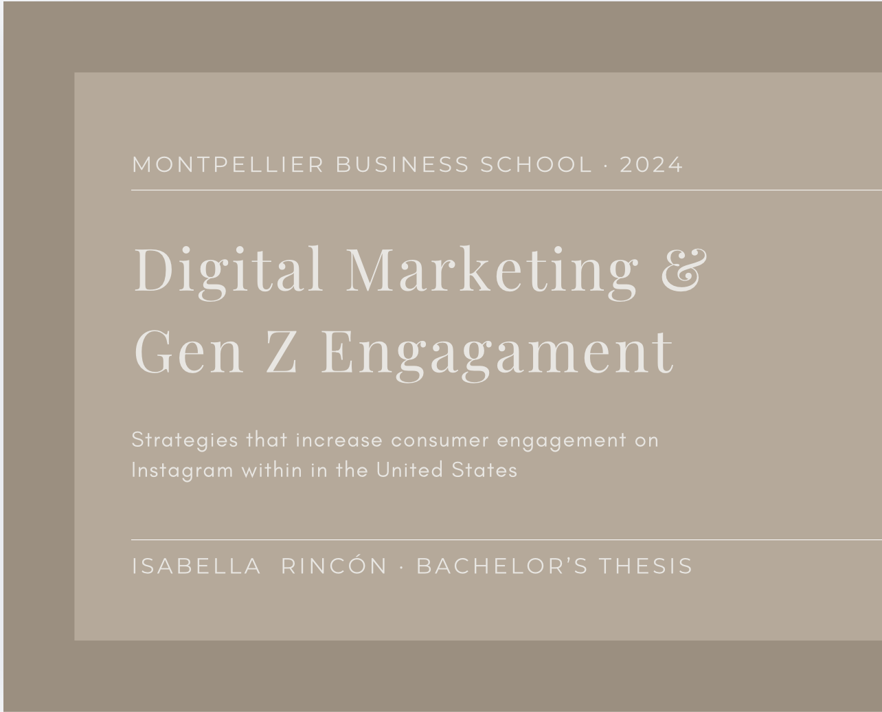 bachelor's thesis - digital marketing & gen z engagement