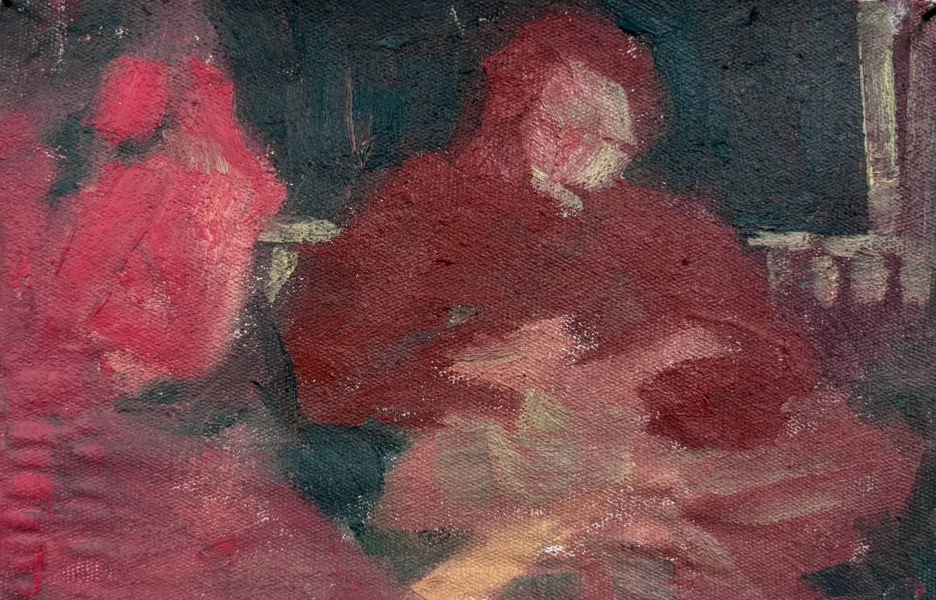 Untitled Study, oil on canvas, 4x6in