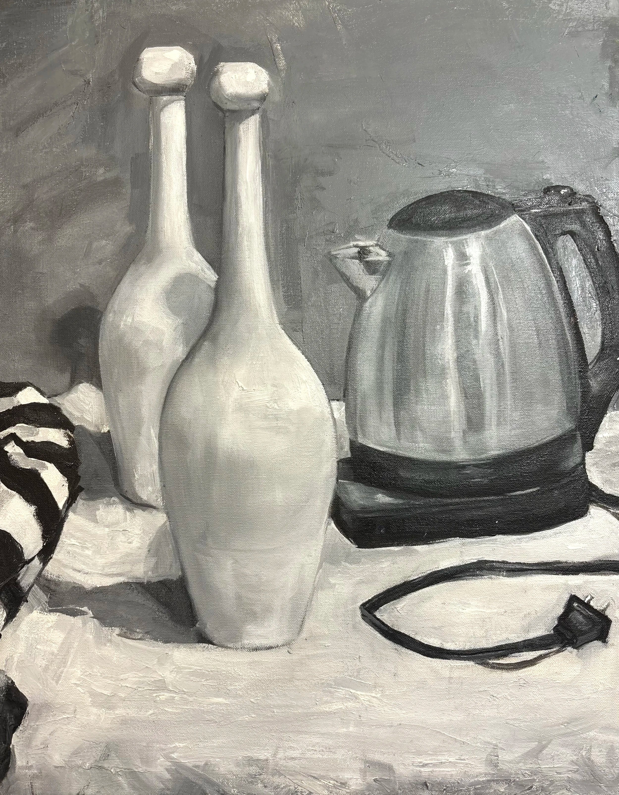 Study of Coffee Pot, oil on canvas, 20x14in. 