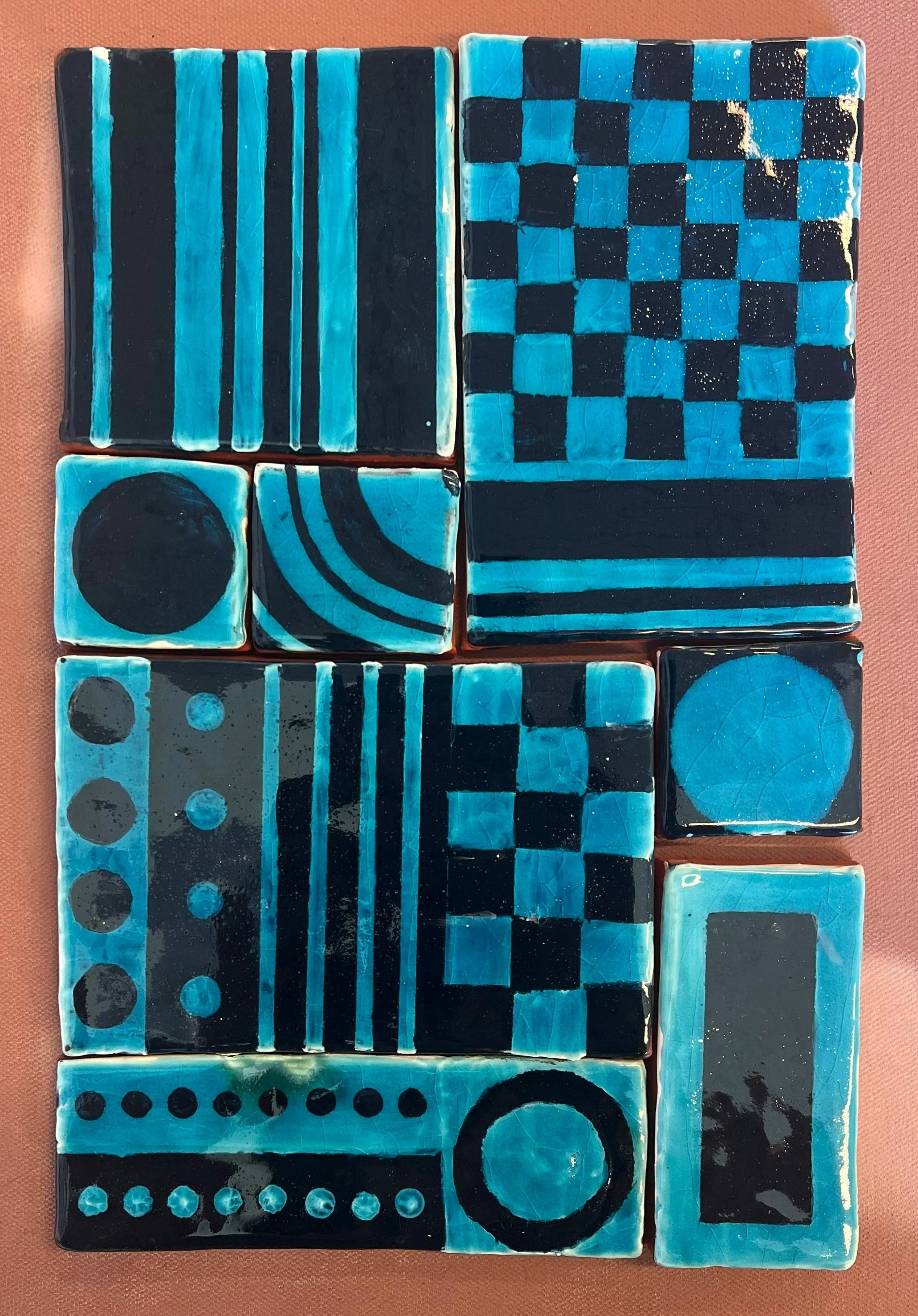 Untitled, earthenware tiles. 