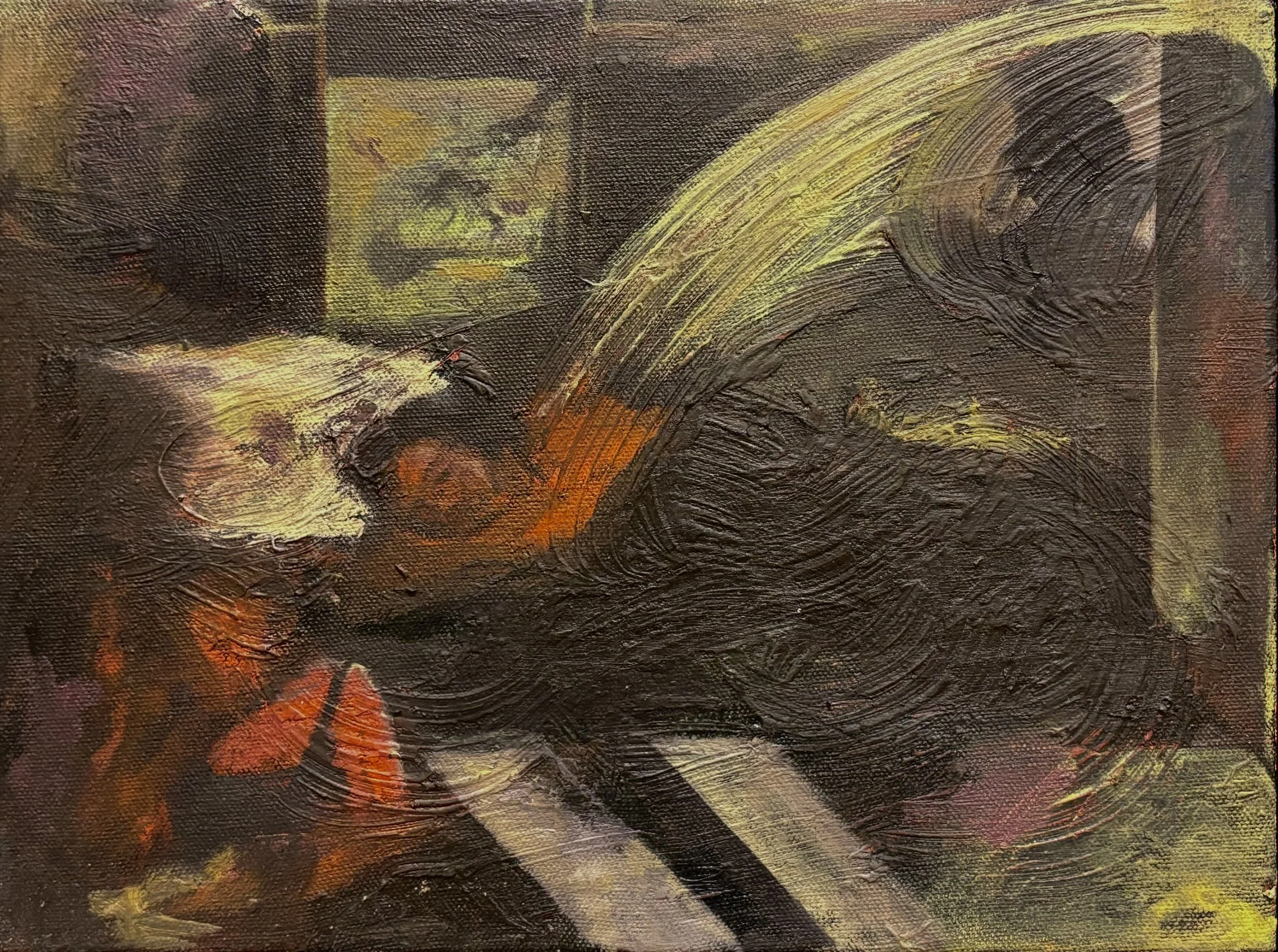 Nocturne, oil on canvas, 9x12in