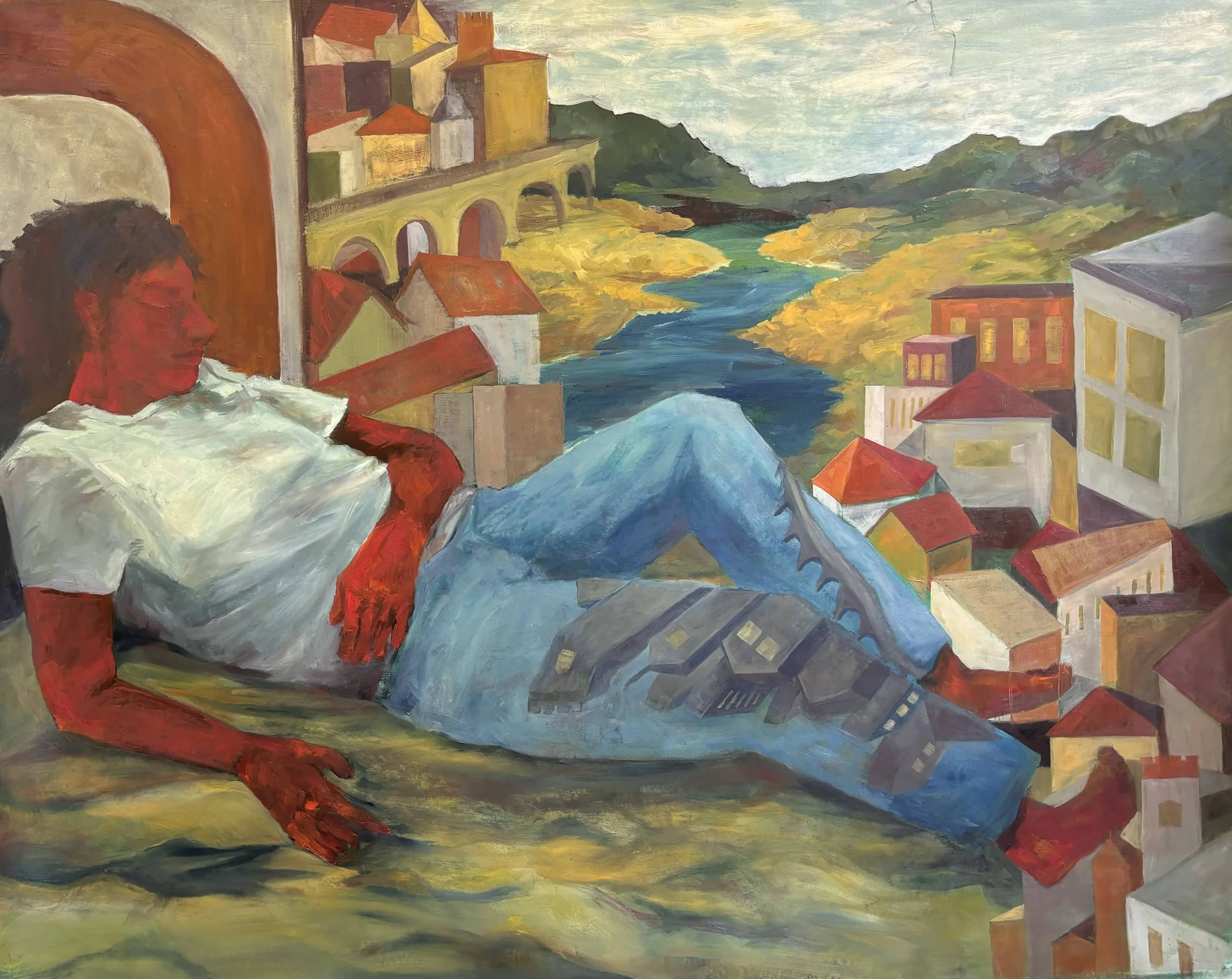 Untitled (City Dream), oil on canvas, 60x78in