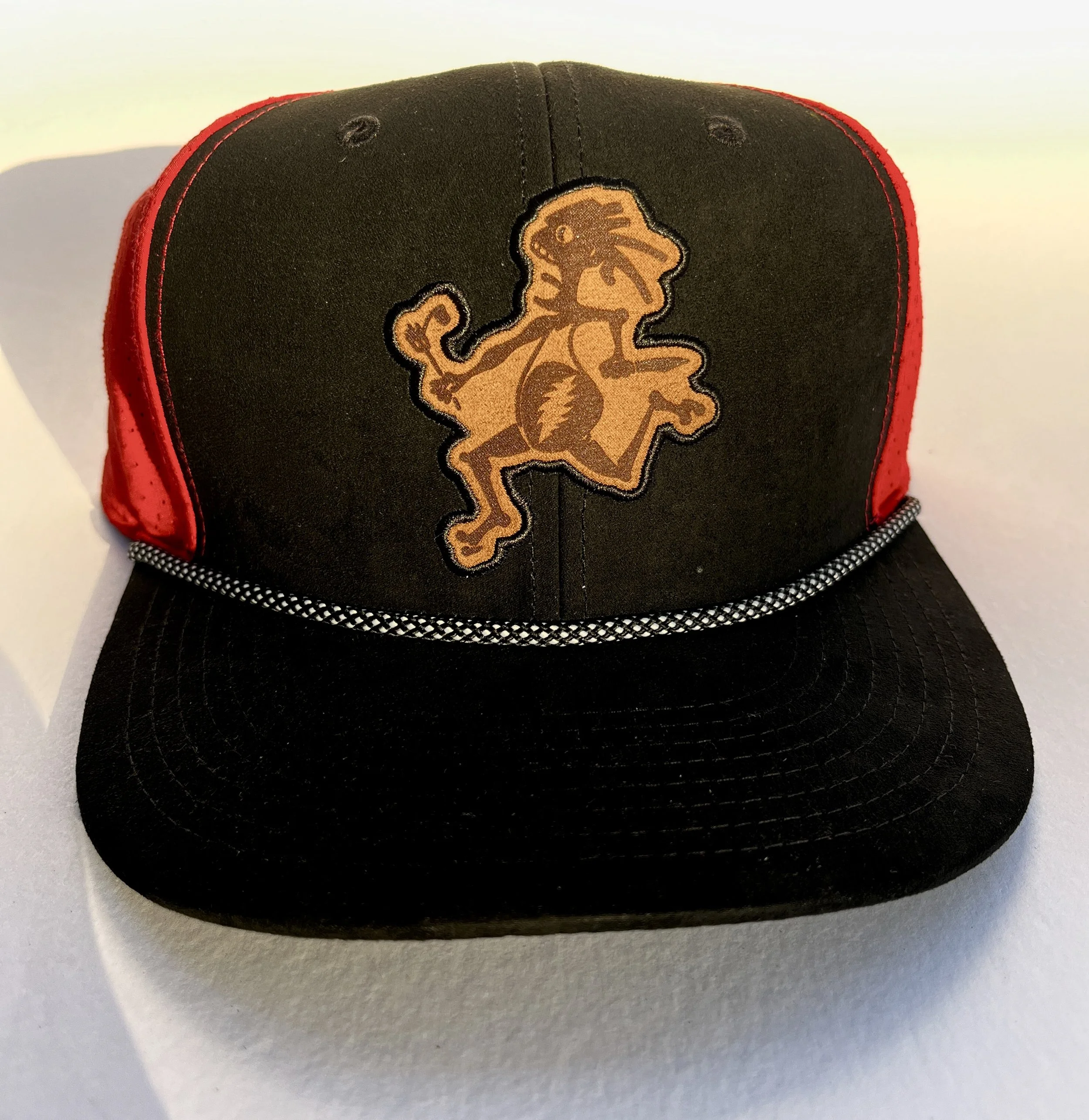 BLACK & RED w/ suede Bolt Eater