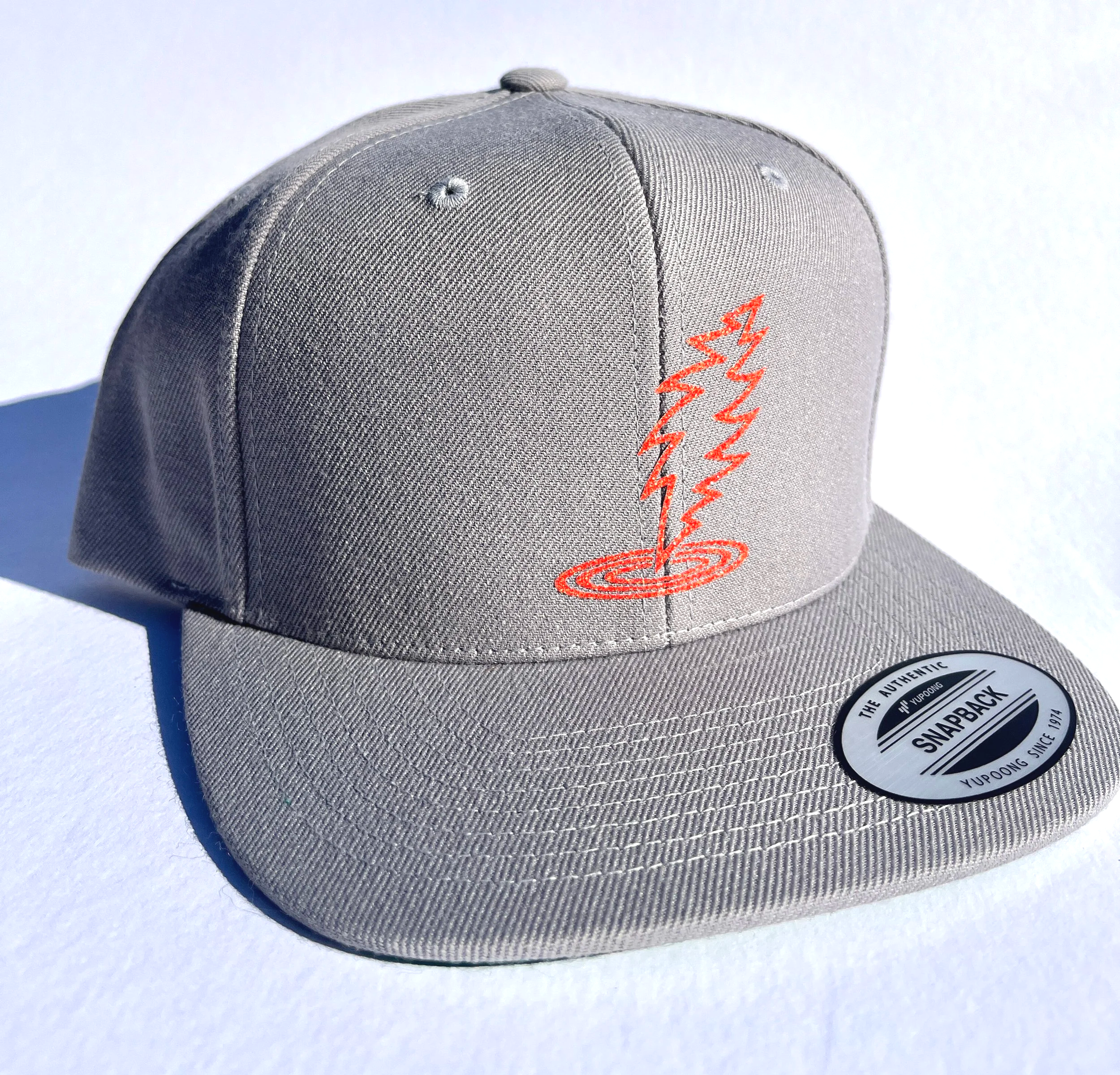 Light Grey w/ Orange sparkly Dancin' Bolt