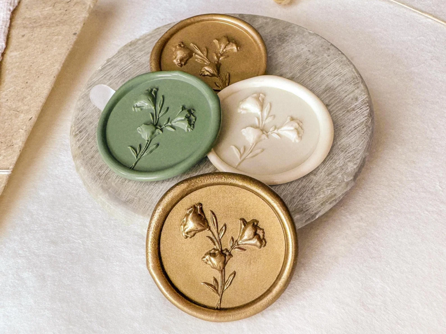 Flower Bouquet Wax Seals