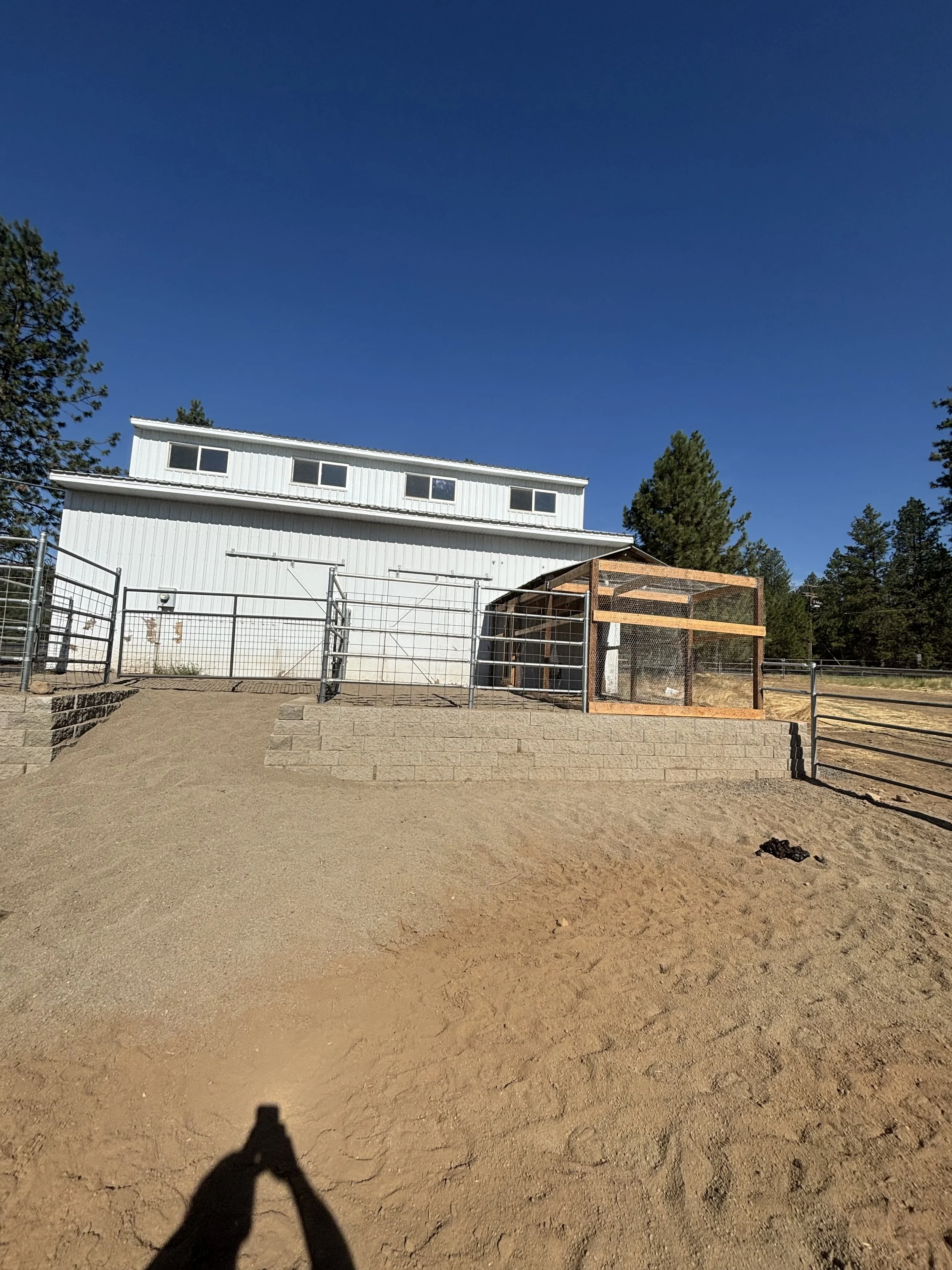 Retaining Wall, Fence and Chicken Coup built in Cheney WA