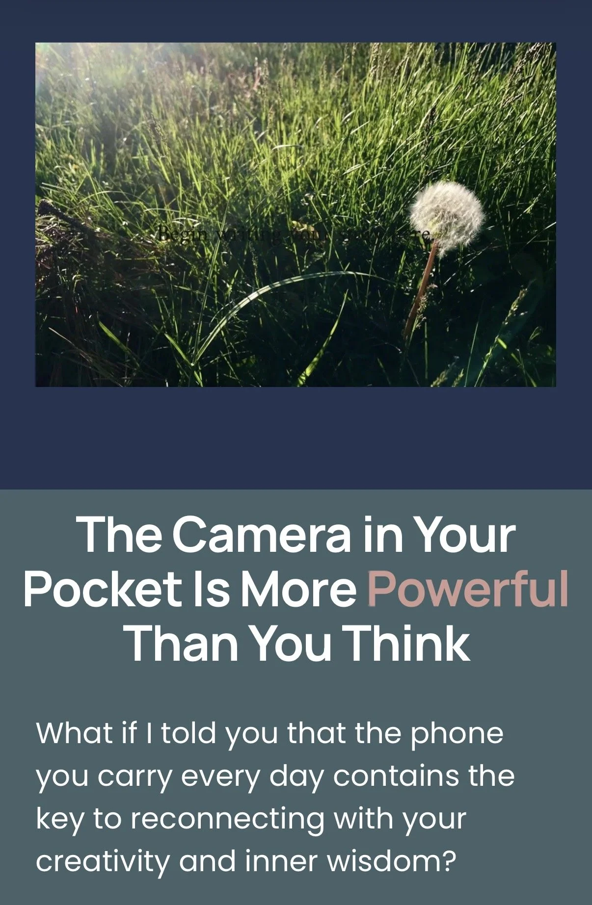 Inner Compass Photo Journey™ and Symbolic Sight Toolkit PDF (46 page guide)