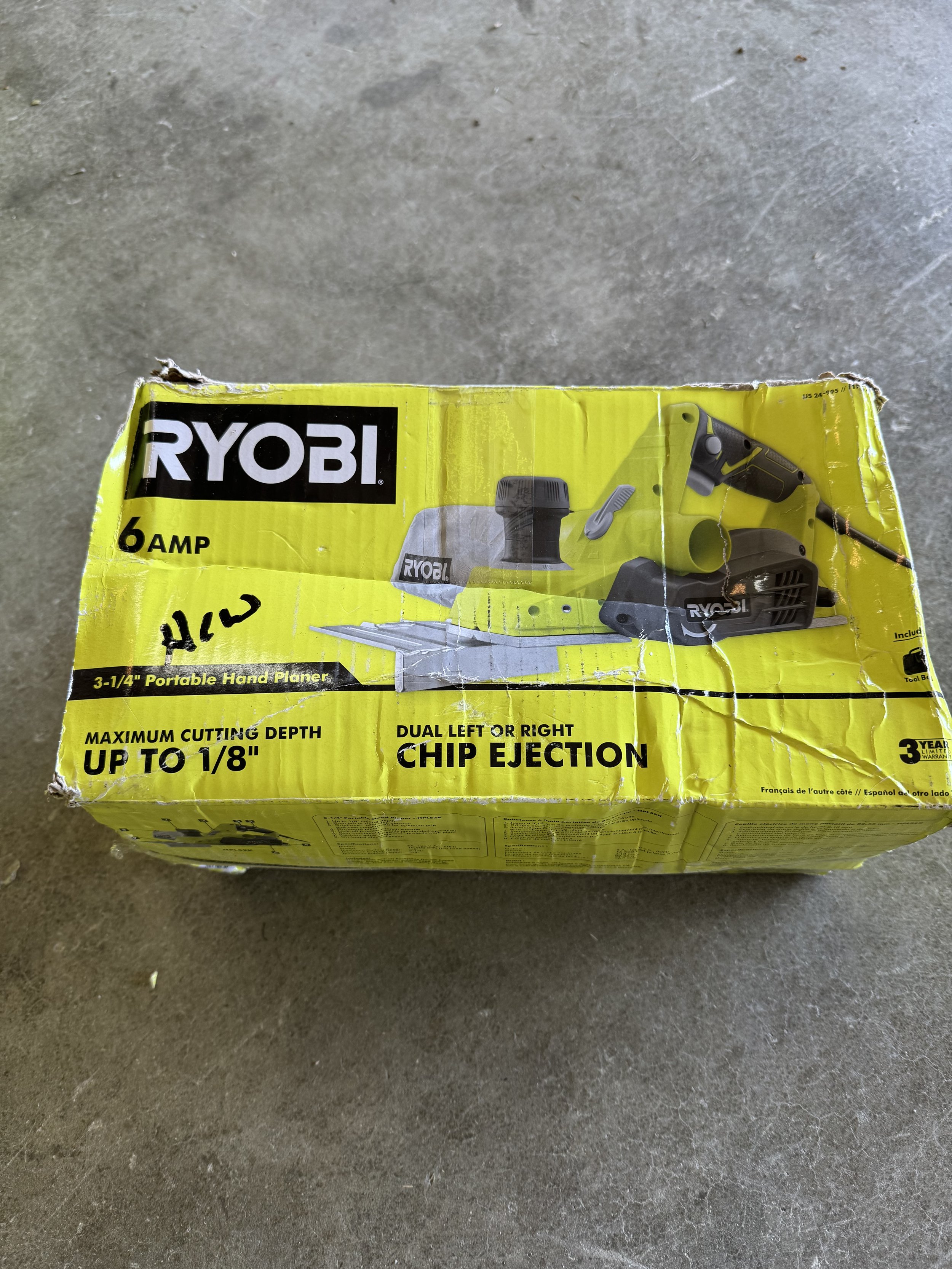 Ryobi 6 Amp Corded 3-1/4” Hand Planer