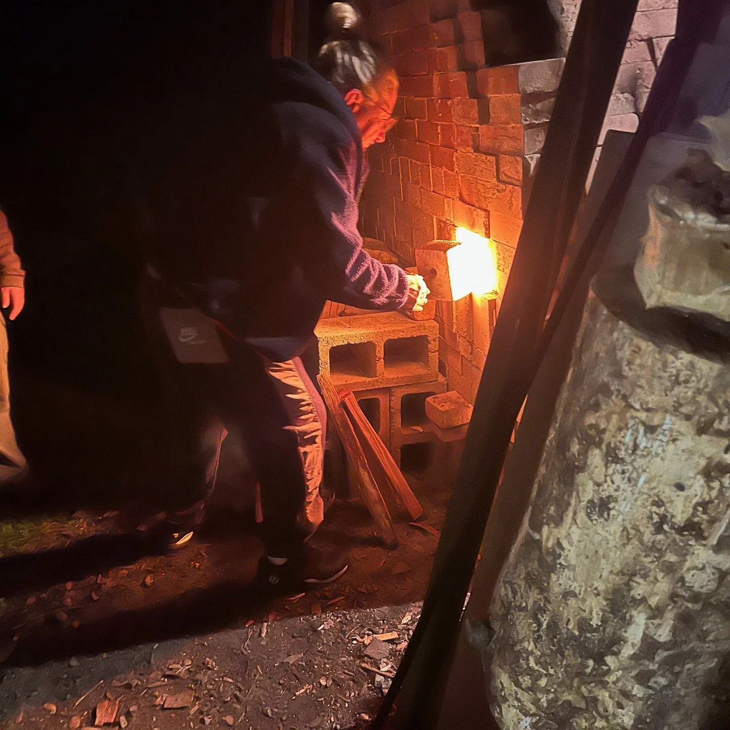 Wood fire kiln at Glennn Husted's studio, @isaac.info
The best part is unloading the kiln to see what the fire has decided to give you....

#woodfire #ceramic