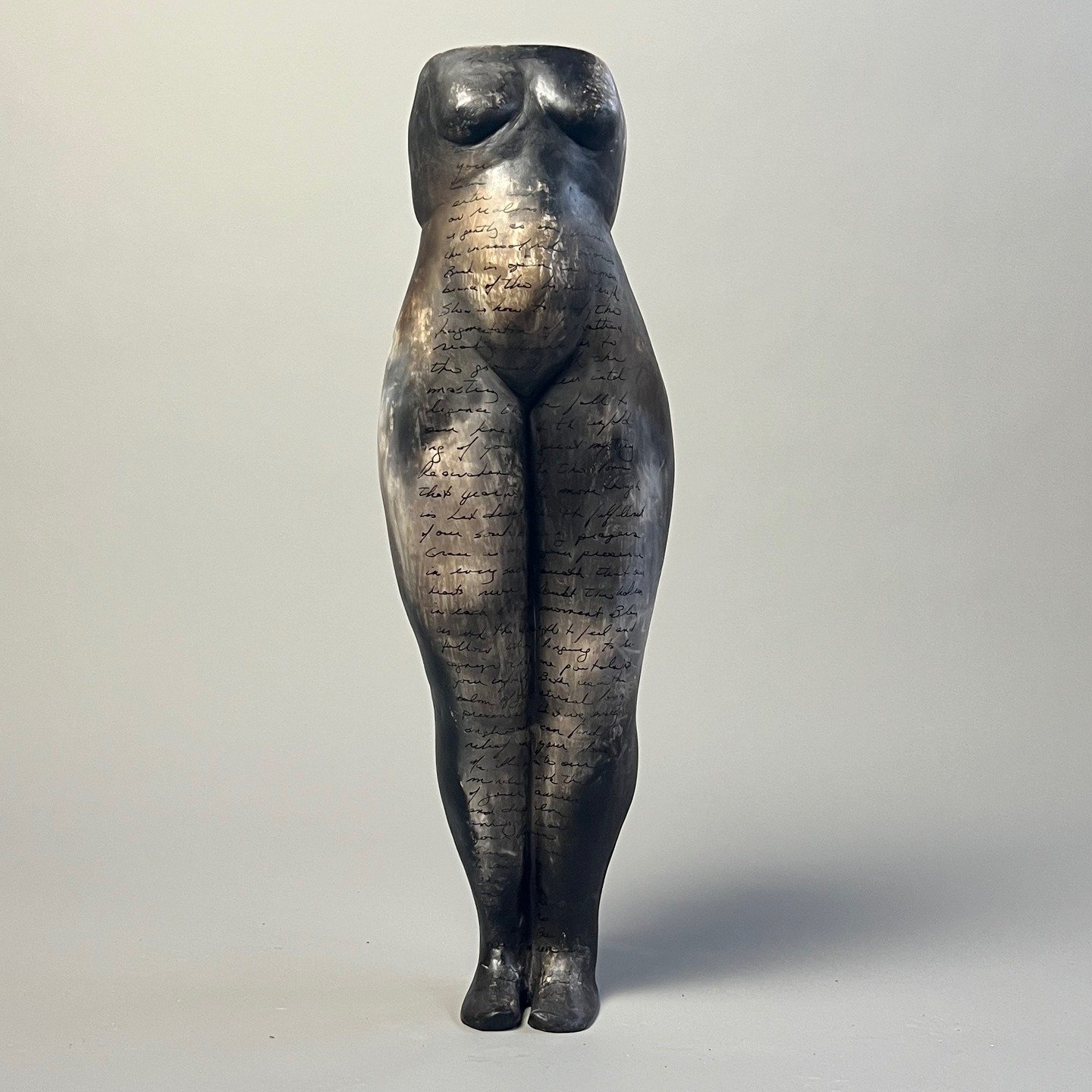 Another pit fired "Prayer to Ma"

18" tall, ceramic