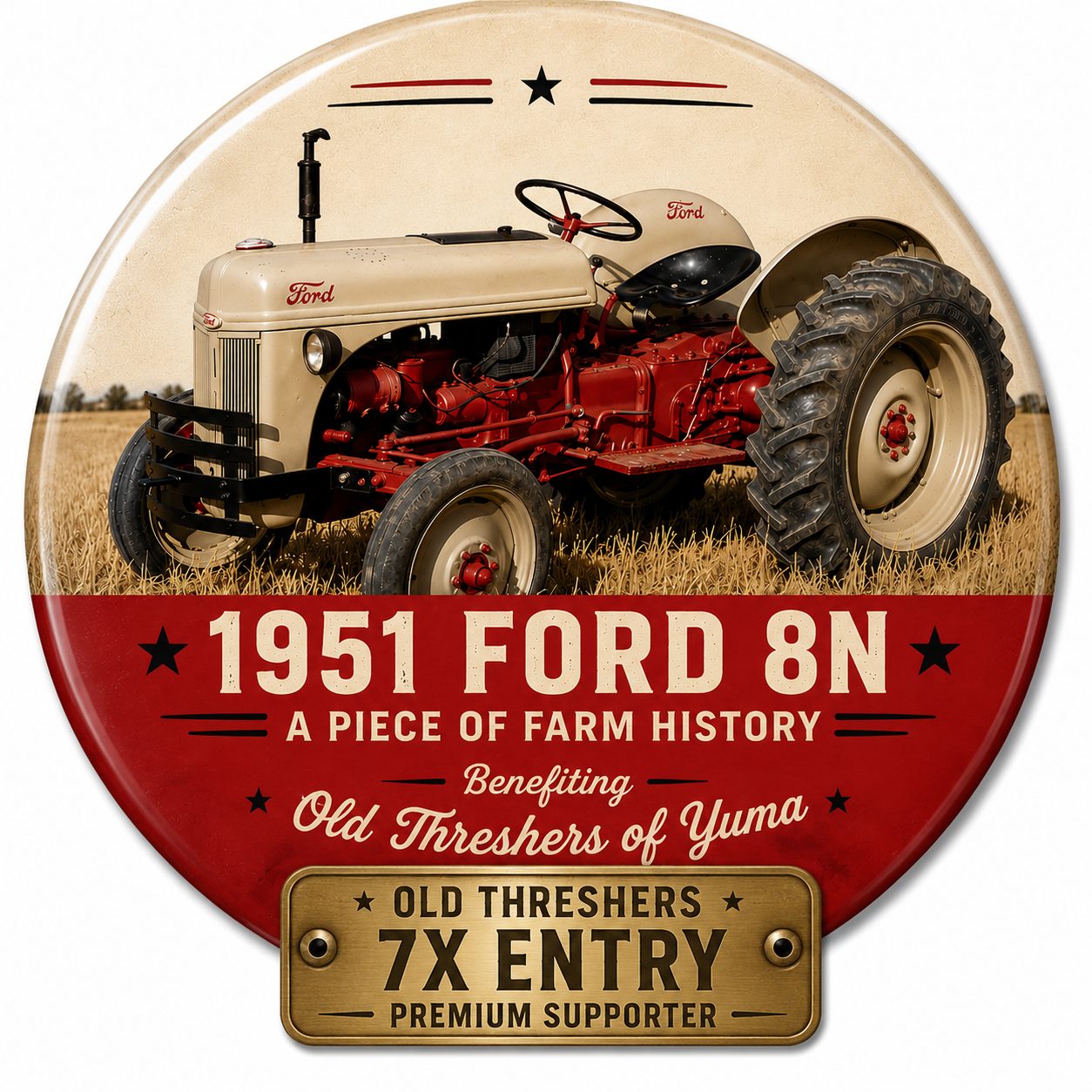 Tractor Button 7X
