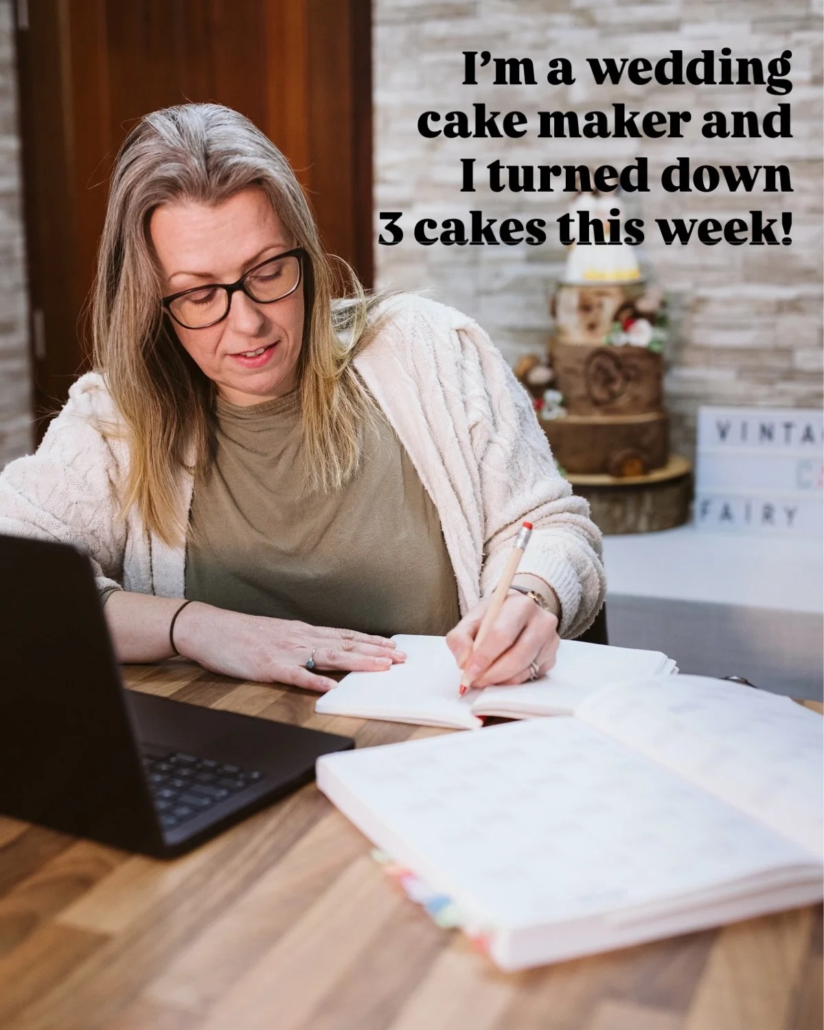 I had to turn down 3 wedding cakes this week because I was already fully booked! I really really hate to say no but I know my limits, which is why it is super important to book sooner rather than later..
My 2027 diary is filling up and my 2026 diary 