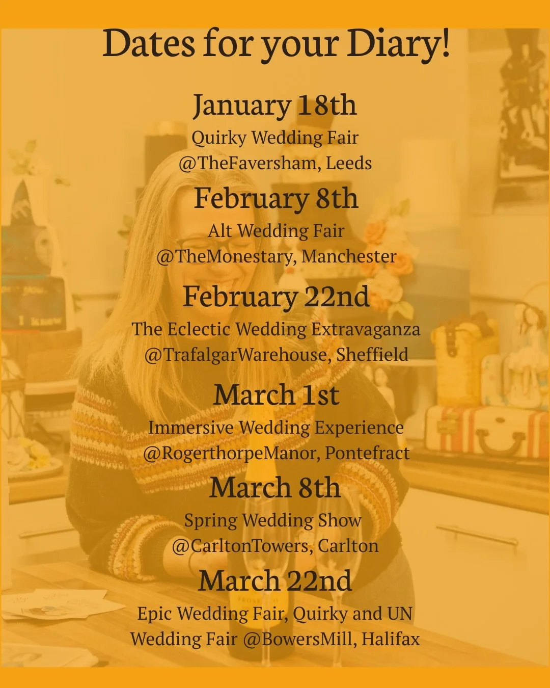 Where to find me this Spring! 

Wedding fair season is upon us once again and I am so lucky to have been invited to attend some truly epic shows&hellip;it&rsquo;s more than I usually do but when they are this good it&rsquo;s hard to stay at home! 

S