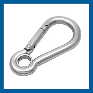 S2450 316 Spring Hook With Eyelet
