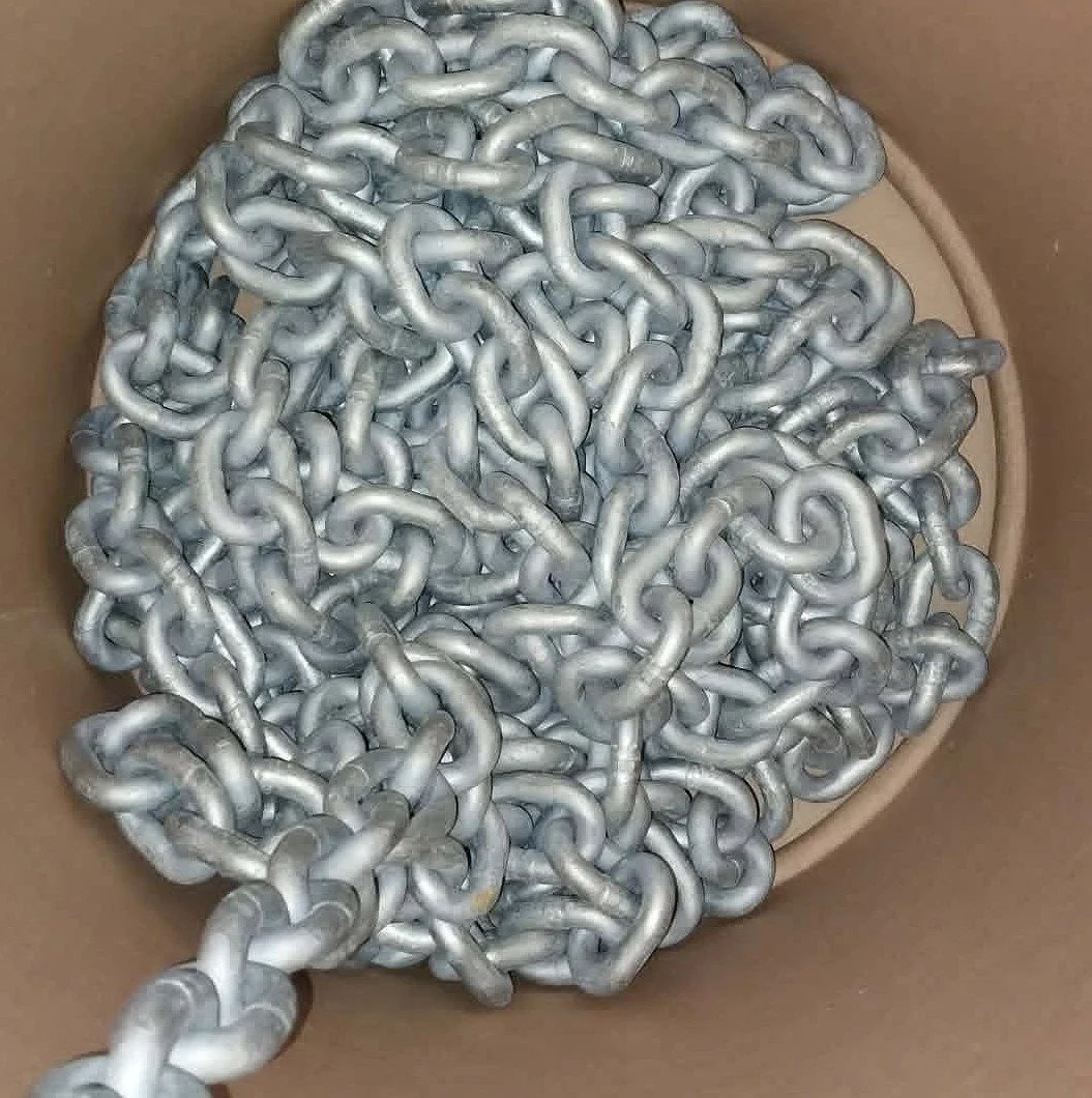 10mm DIN766 G40 Italy SOLID ZINC ANCHOR CHAIN