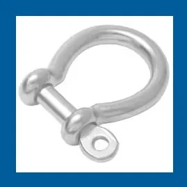 S370 316 STAINLESS BOW SHACKLE