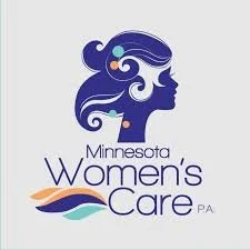 Logo of Minnesota Women's Care PA featuring a stylized profile of a woman with flowing hair and the text 'Minnesota Women's Care PA'.