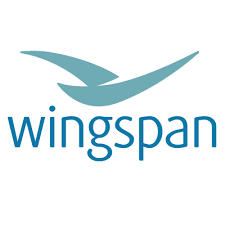 Wingspan logo featuring a stylized bird in flight above the word 'wingspan'
