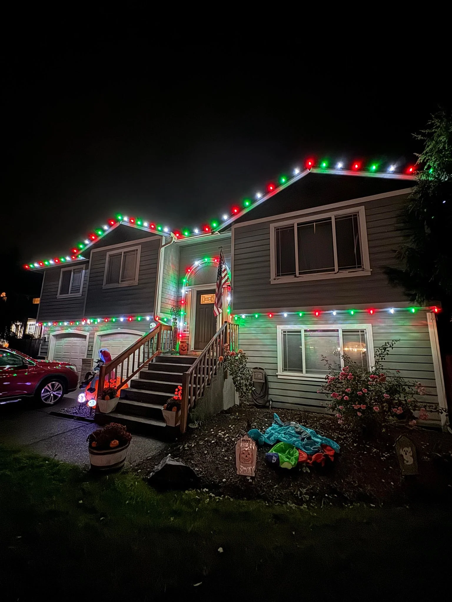 Red, Green, Cool white